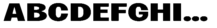 Betamax Bold Expanded Font UPPERCASE