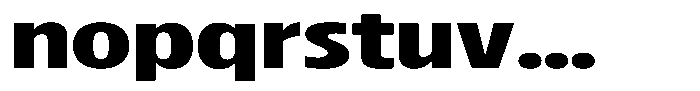 Betamax Bold Expanded Font LOWERCASE