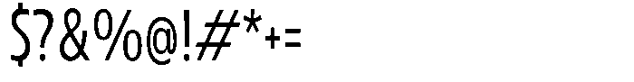 Betamax Light Condensed Font OTHER CHARS