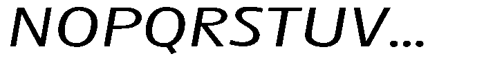 Betamax Light Expanded Italic Font UPPERCASE