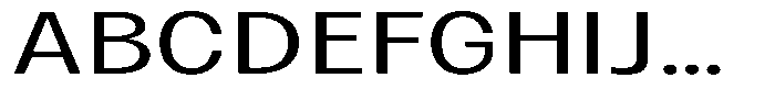 Betamax Light Expanded Font UPPERCASE
