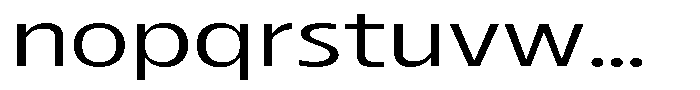 Betamax Light Expanded Font LOWERCASE