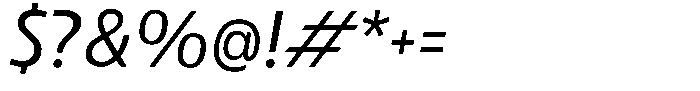 Betamax Light Italic Font OTHER CHARS