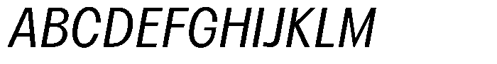 Betamax Light Italic Font UPPERCASE
