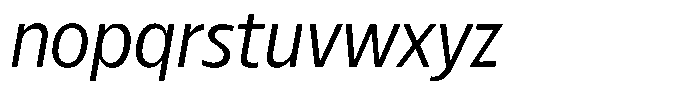 Betamax Light Italic Font LOWERCASE