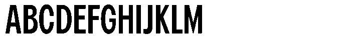Betamax Regular Condensed Font UPPERCASE