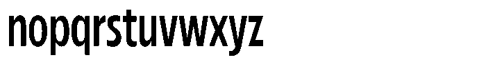 Betamax Regular Condensed Font LOWERCASE