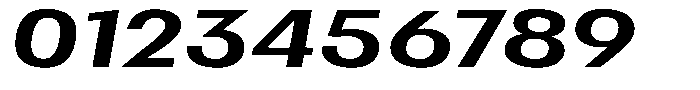 Betamax Regular Expanded Italic Font OTHER CHARS