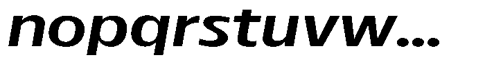Betamax Regular Expanded Italic Font LOWERCASE