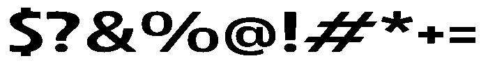 Betamax Regular Expanded Font OTHER CHARS