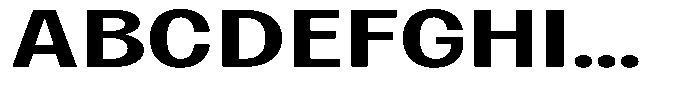 Betamax Regular Expanded Font UPPERCASE