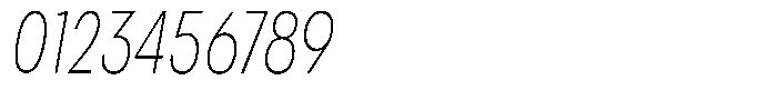 Betamax Thin Condensed Italic Font OTHER CHARS