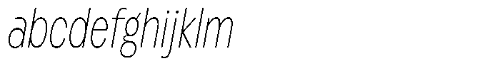 Betamax Thin Condensed Italic FONT