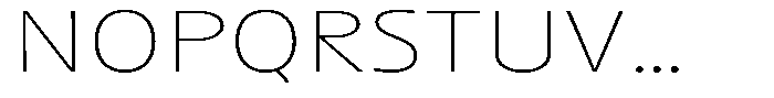 Betamax Thin Expanded Font UPPERCASE