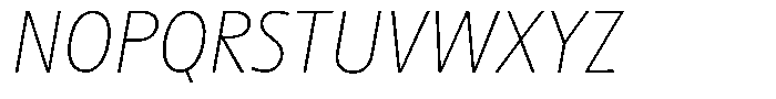 Betamax Thin Italic Font UPPERCASE