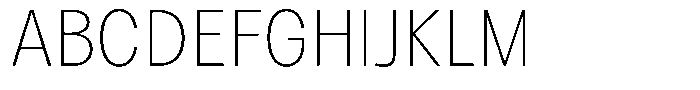 Betamax Thin Font UPPERCASE