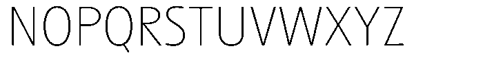 Betamax Thin Font UPPERCASE