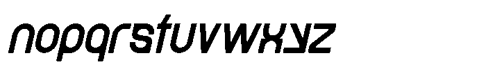 Betgal Oblique Font LOWERCASE