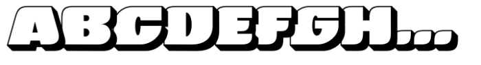 Betha Extruded Bold Font UPPERCASE