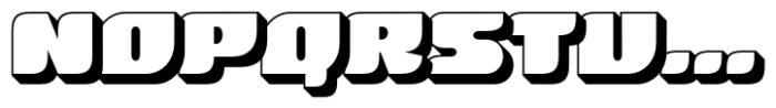 Betha Extruded Bold Font UPPERCASE