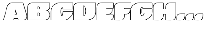 Betha Outline Bold Font UPPERCASE