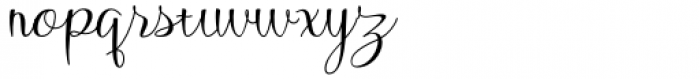 Bethanny Script Regular Font LOWERCASE