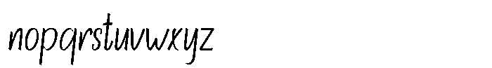 Bethany Handwritten Font LOWERCASE
