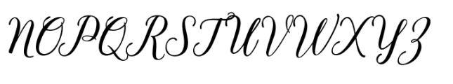 Bethanya Font UPPERCASE