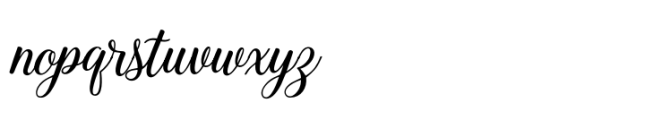 Bethanya Font LOWERCASE
