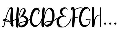 Betharia Classy Font UPPERCASE