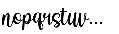 Betharia Classy Font LOWERCASE