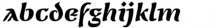 Bethencourt Bold Italic Font LOWERCASE