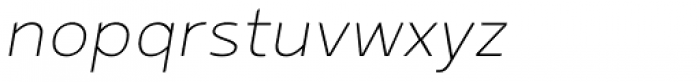 Betm ExtraLight Italic Font LOWERCASE