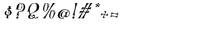 Betonila Italic Font OTHER CHARS