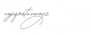 Betriciya Signature Regular Font LOWERCASE