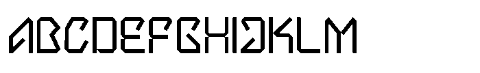 Betronix line Betronix Regular Font UPPERCASE