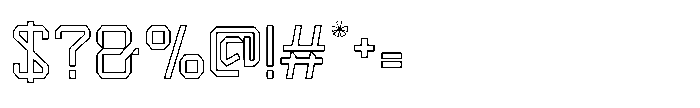Betronix line Regular Font OTHER CHARS