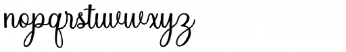 Betrycia Regular Font LOWERCASE