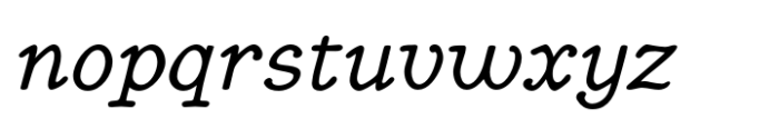 Better Kamp Semi Bold Italic Font LOWERCASE