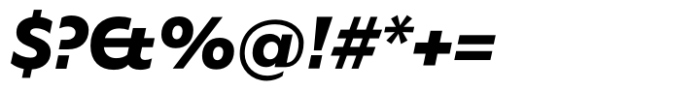 Better Sans Black italic Font OTHER CHARS