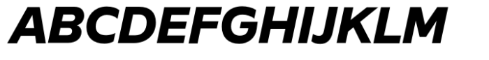 Better Sans Black italic Font UPPERCASE