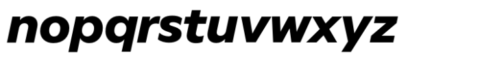 Better Sans Black italic Font LOWERCASE