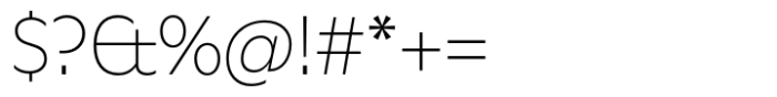 Better Sans Extralight Font OTHER CHARS