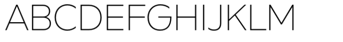 Better Sans Extralight Font UPPERCASE
