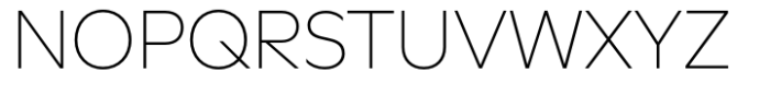 Better Sans Extralight Font UPPERCASE