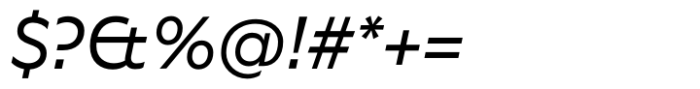Better Sans Italic Font OTHER CHARS