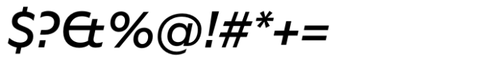 Better Sans Medium italic Font OTHER CHARS