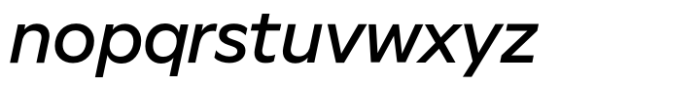 Better Sans Medium italic Font LOWERCASE