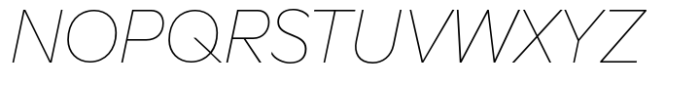 Better Sans Thin italic Font UPPERCASE
