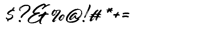 Better Sunday Font OTHER CHARS